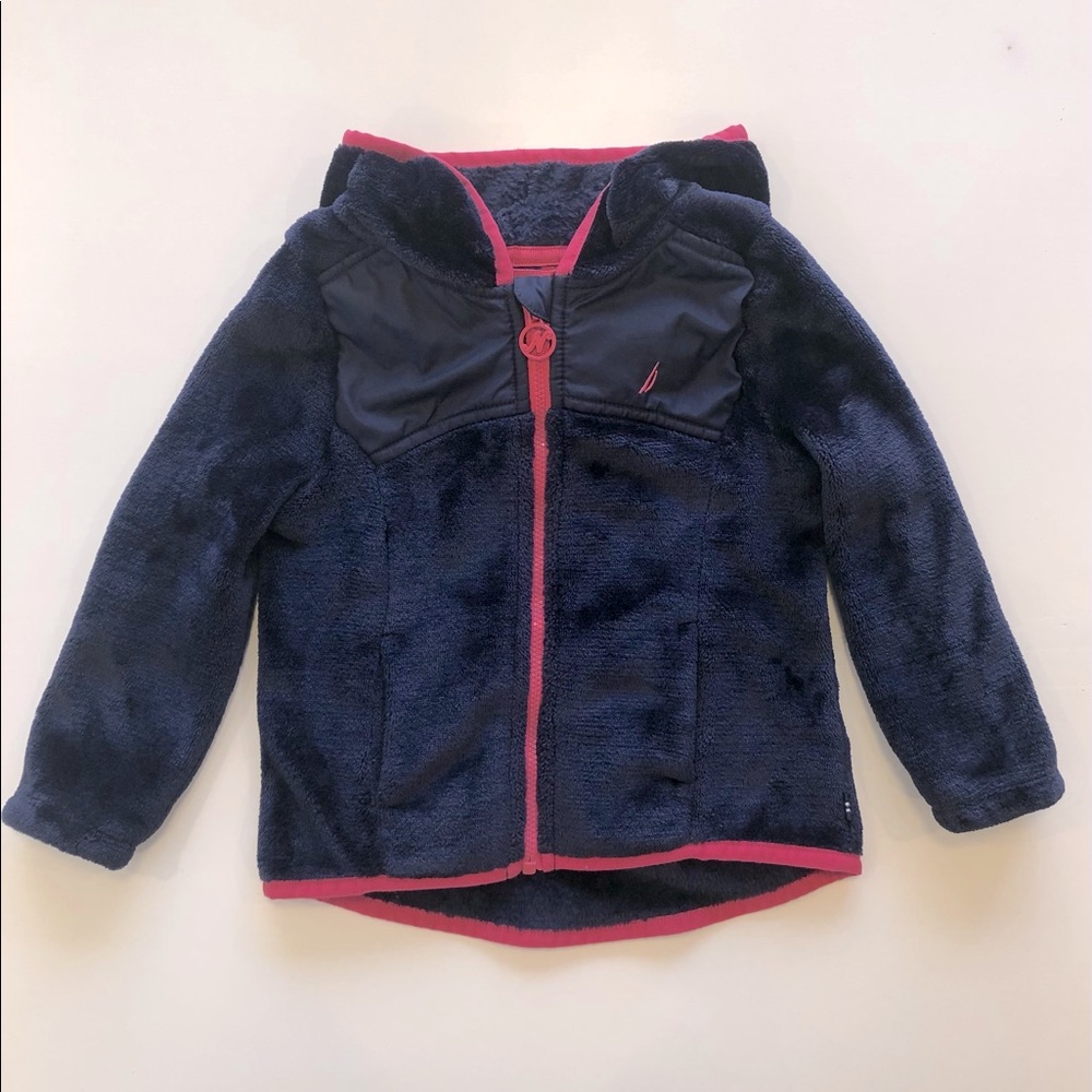 Toddler Girls Navy Nautica Hoodie 2T